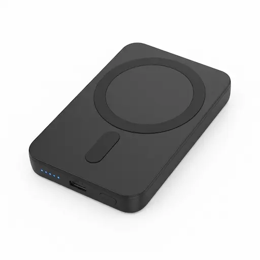 Miady Mini MagSafe-Compatible Portable Charger 5000mAh, ultra-slim credit-card size wireless charger